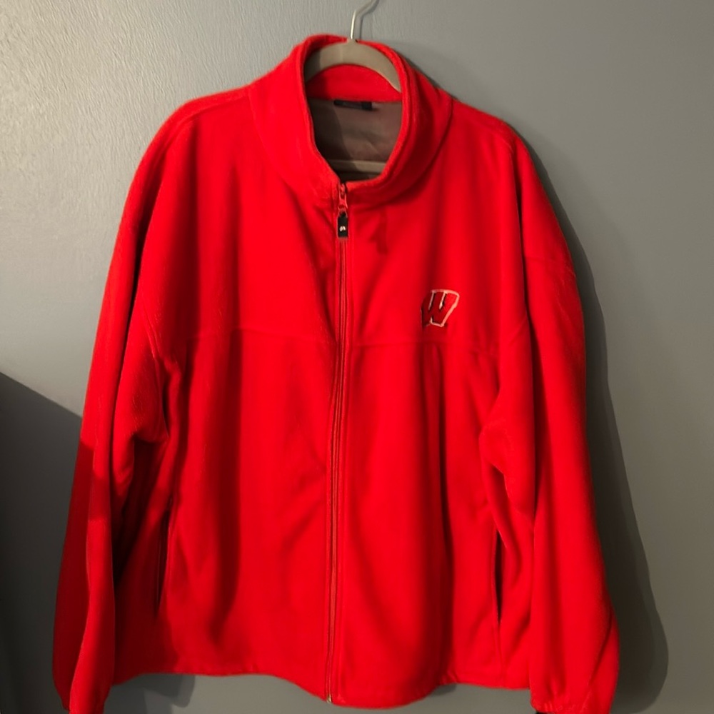 Men’s 2X Wisconsin Badger Fleece FZ